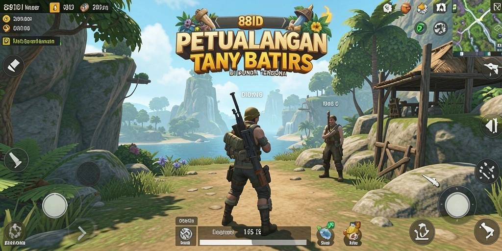 Screenshot menampilkan aksi seru dalam dunia terbuka 88ID.