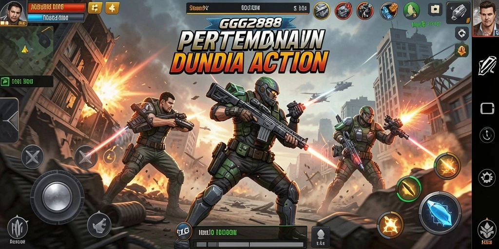 Tampilan gameplay GG288 yang penuh aksi dan strategi.