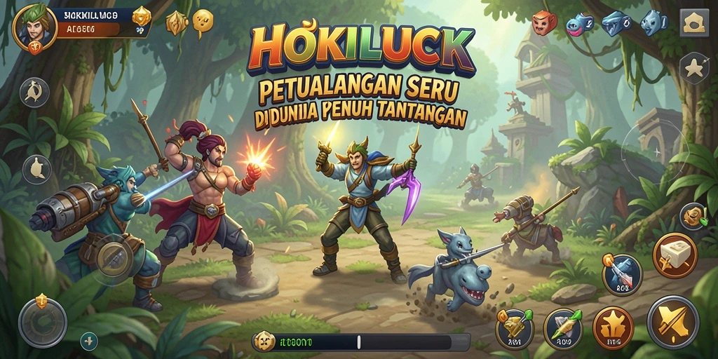 Gameplay HOKILUCK yang mendebarkan dalam petualangan penuh tantangan.