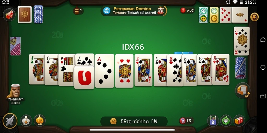 Tampilan screenshot gameplay Domino yang menarik di IDX66.