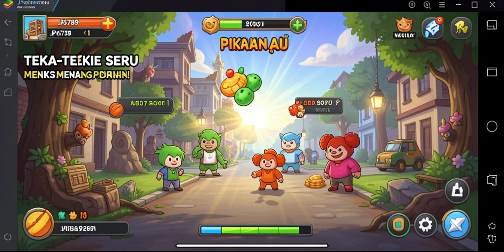 Tampilan gameplay menarik dari JP6789 dengan teka-teki berwarna-warni.