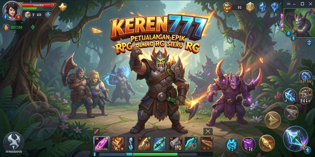 Gambaran gameplay RPG yang menakjubkan dan imersif di KEREN777.