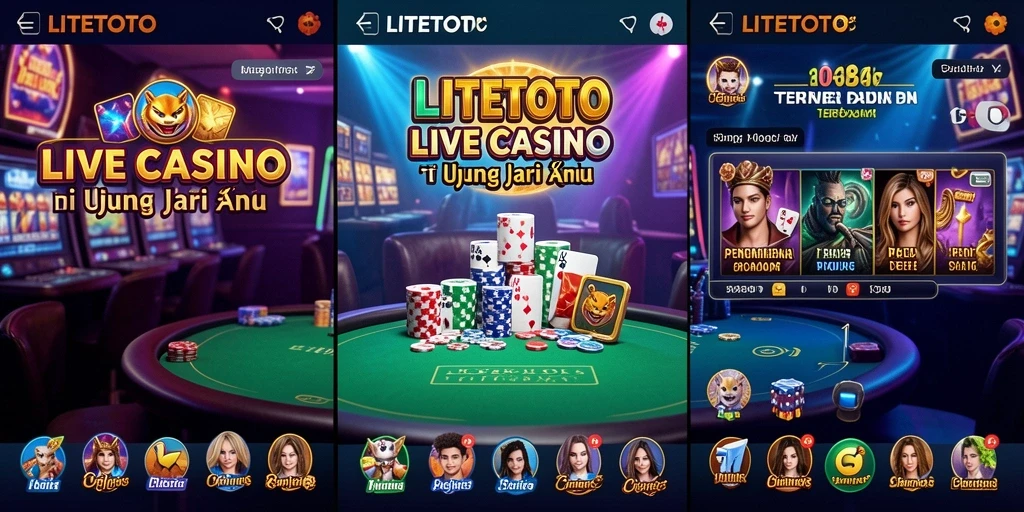 LITETOTO gameplay Live Casino yang seru dan interaktif.
