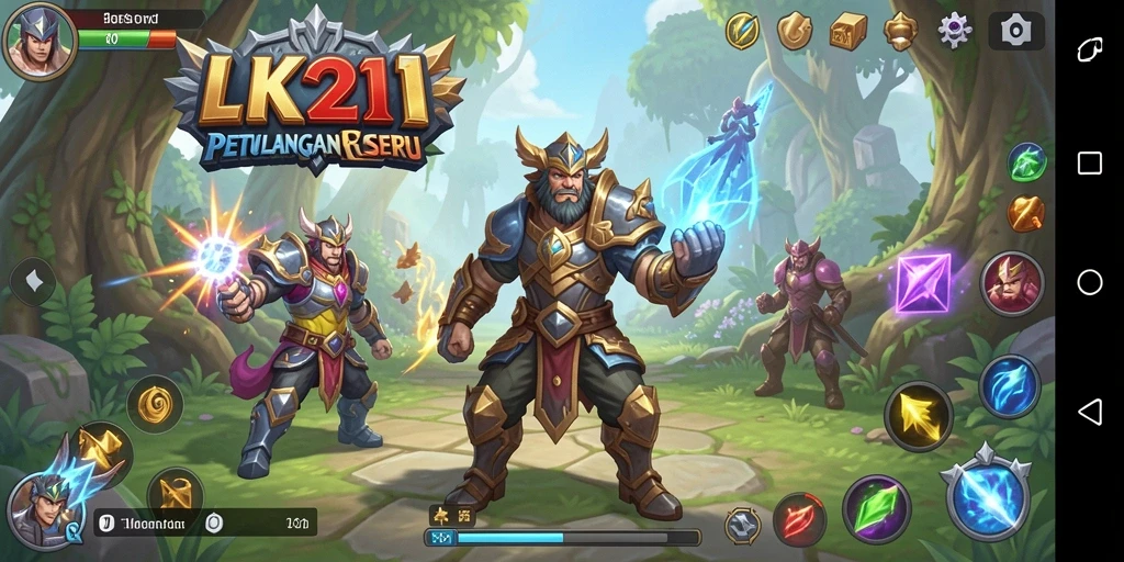 Tangkapan layar gameplay LK21 menampilkan aksi pertempuran RPG yang mendebarkan.