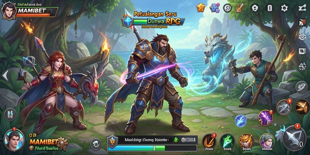 Tampilan menakjubkan dari gameplay RPG di MAMIBET.