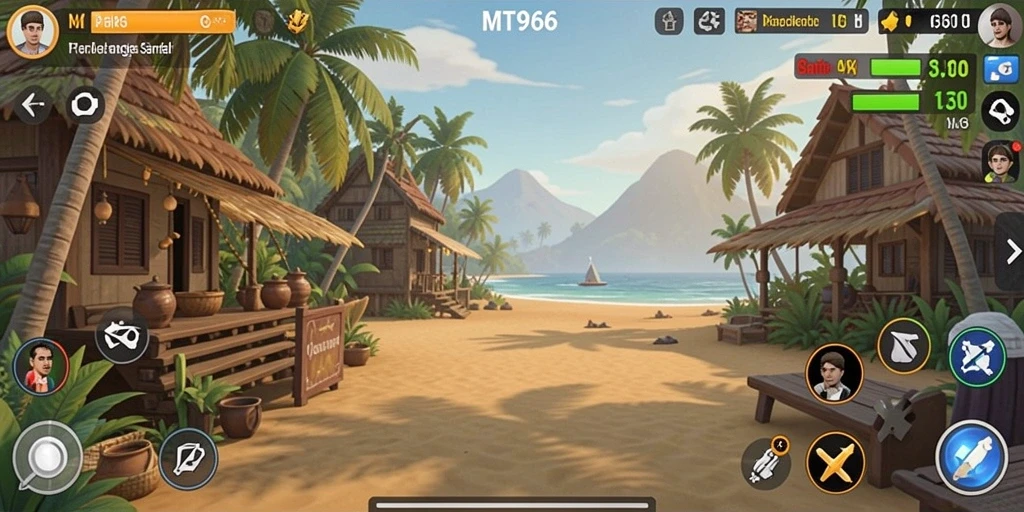 Tampilan gameplay MT966 yang menarik dan penuh warna.