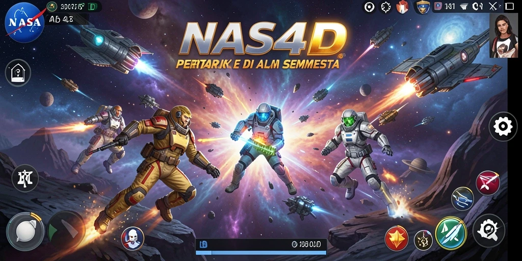 Gameplay epic pertarungan <strong>NASA4D</strong> dengan aksi mendebarkan.