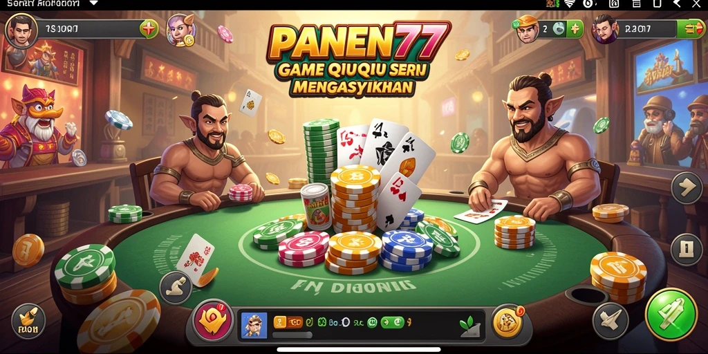 Screenshot gameplay PANEN77 menampilkan serunya permainan QiuQiu.