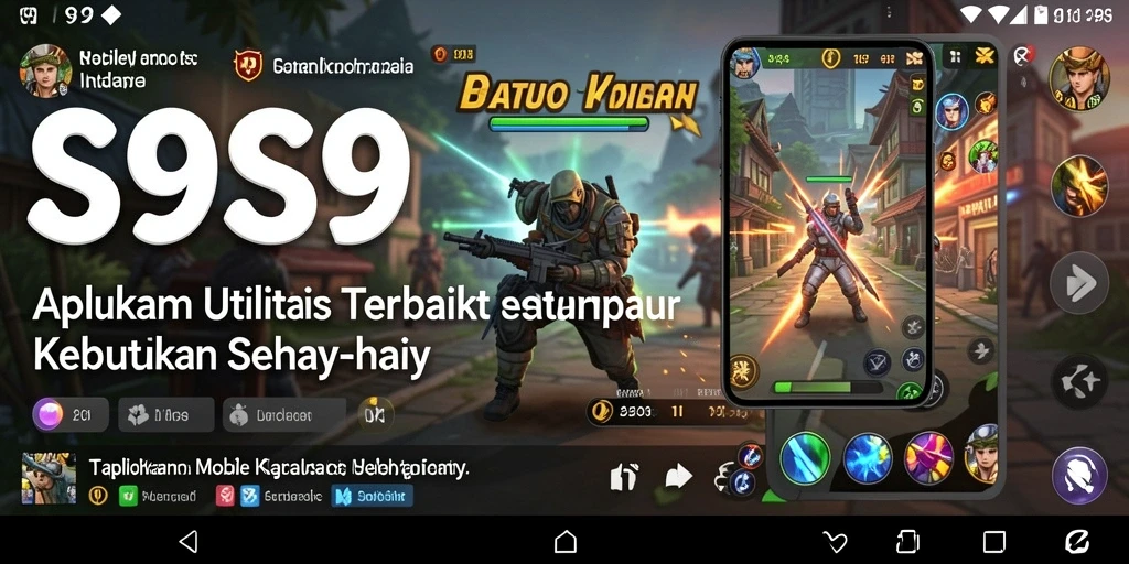 Tampilan antarmuka aplikasi S9S9 yang memudahkan pengguna.