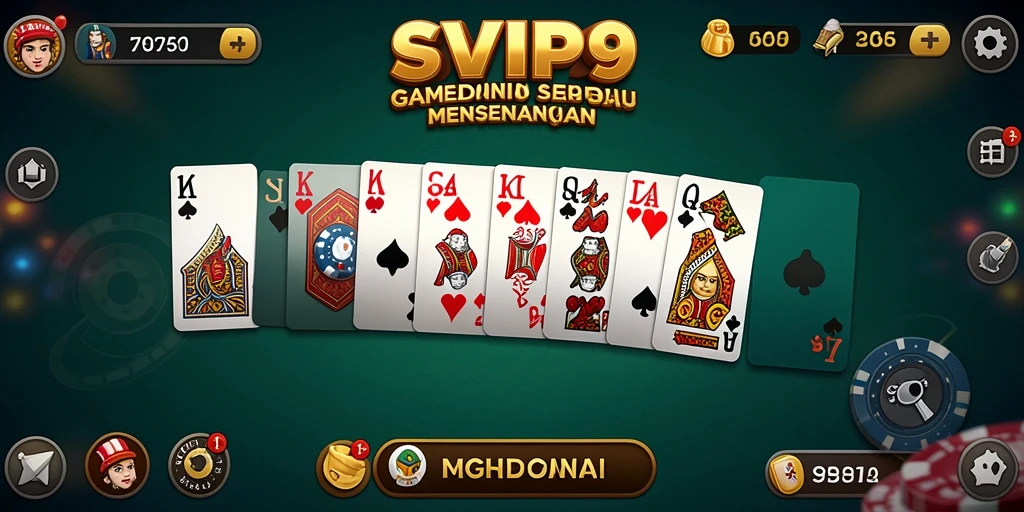 Screenshot gameplay SVIP9 yang menampilkan momen seru saat bermain Domino.
