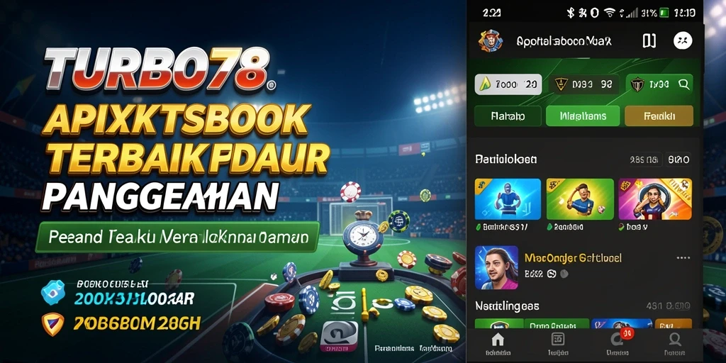 Tampilan utama TURBO78 dengan berbagai pilihan taruhan Sportsbook.