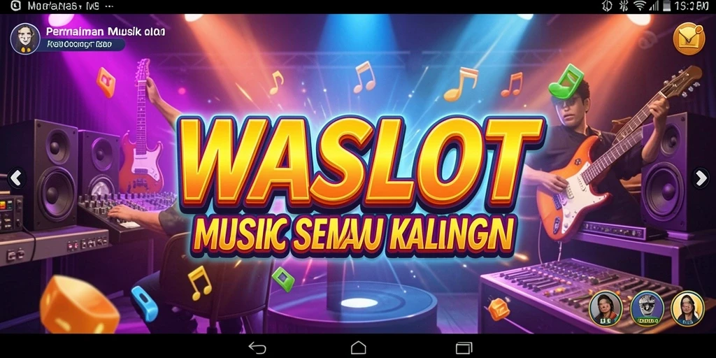 Tampilan gameplay <strong>WASLOT</strong> dengan berbagai lagu populer dan tantangan menarik.
