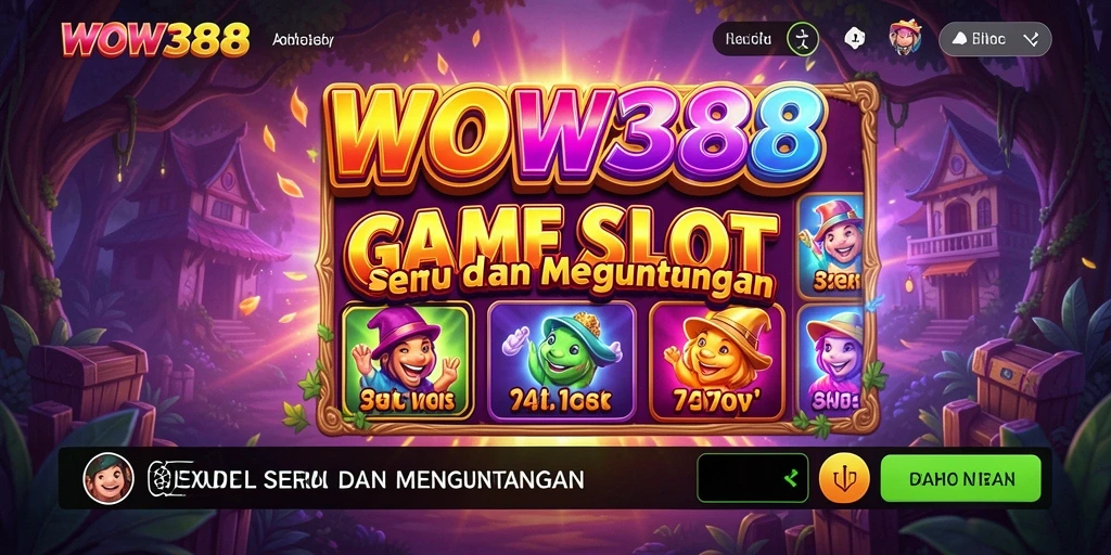 Tangkapan layar WOW388 menampilkan gameplay Slot yang menarik dan berwarna.