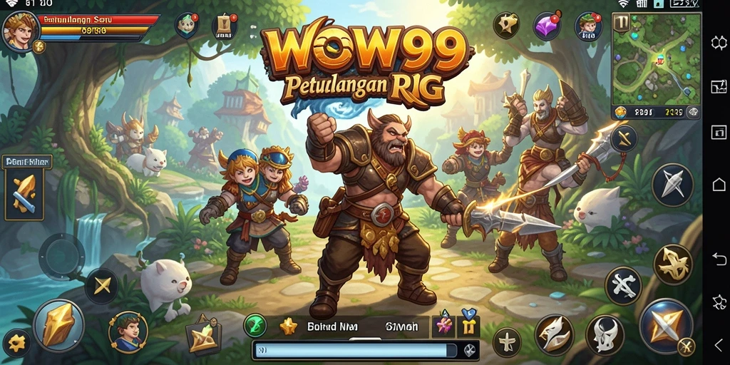 Tampilan gameplay seru dari WOW99 dengan aksi RPG yang menegangkan.